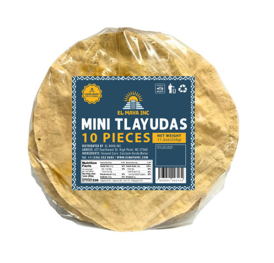 EL MAYA MINI TLAYUDA TRADICIONALES TOSTADAS 6/10PCS
