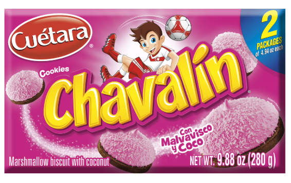 CUETARA CHAVALIN MARSHMALLOW BUISCUIT W/ COCONUT COOKIES 12/9.88oz