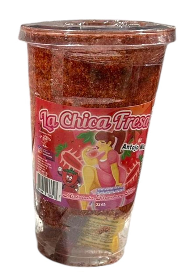 LA CHICA FRESA MICHELADA 24/32OZ