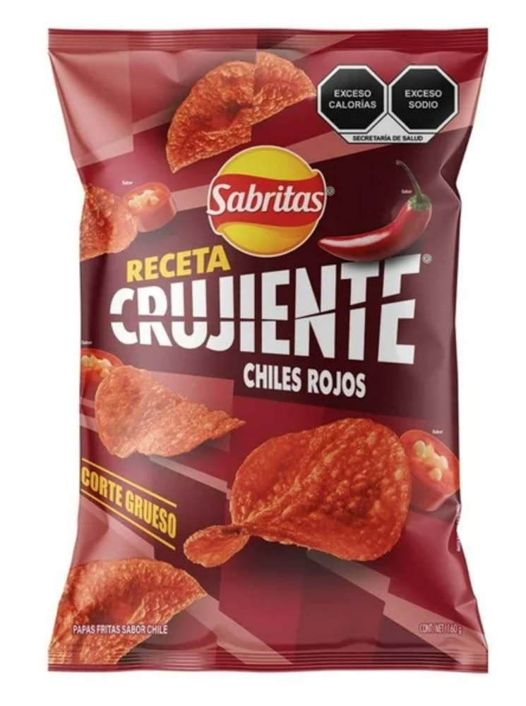 SABRITAS MEX RECETA CRUJIENTE CHILE ROJO 20/ 160G