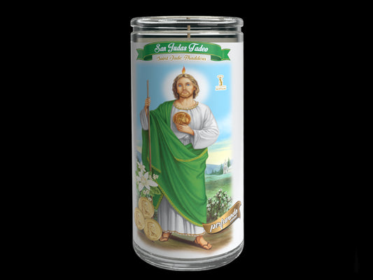 VELADORA 14 DIAS PERFUMADA SAN JUDAS TADEO BLANCA 6/1