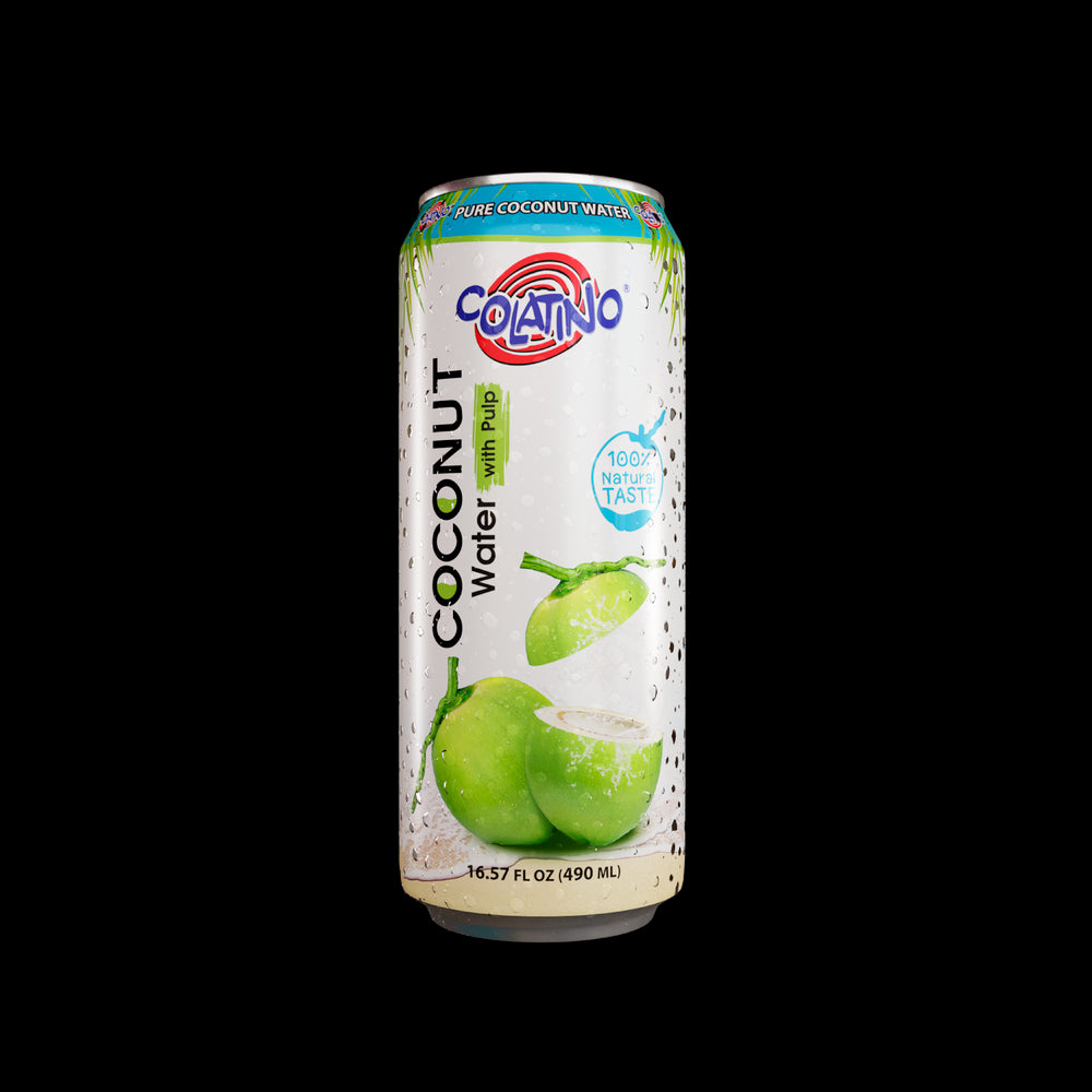 COLATINO CANNED COCONUT WATER WITH PULP- 24/490ML