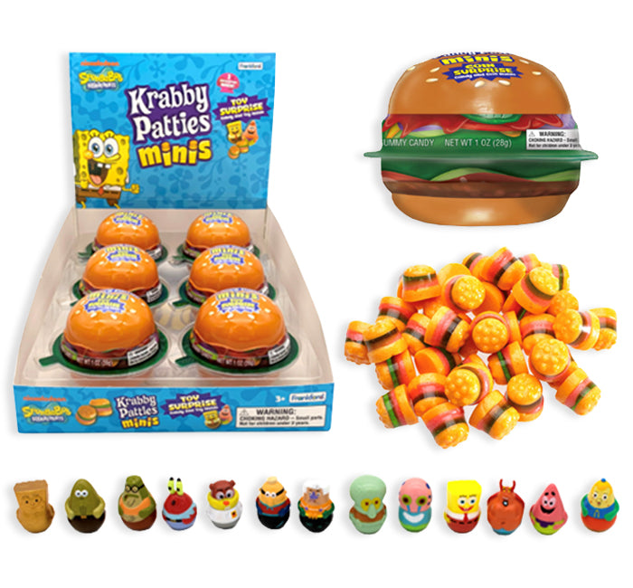FRANKFORD SPONGEBOB KRABBY PATTIES MINI SURPRISE BOX 12/6/1ea