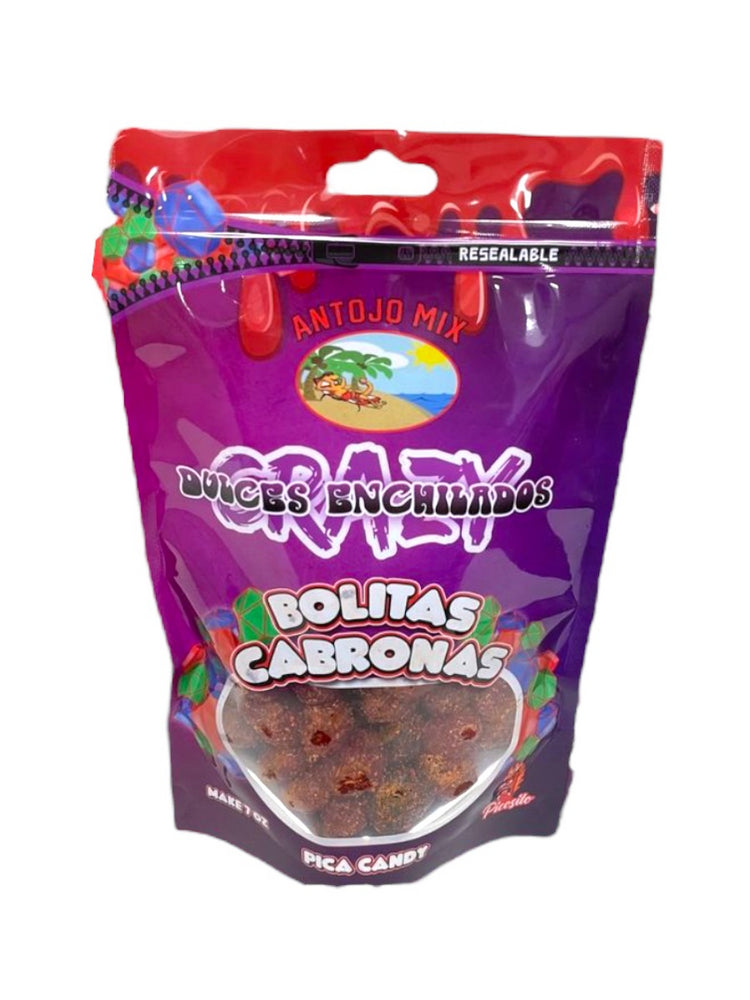 CRAZY DULCES ENCHILADOS BOLITAS CABRONAS 12/ 7oz