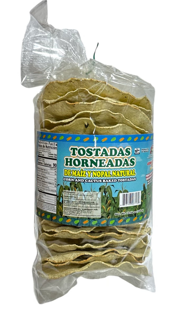 EL ANTOJITO TOSTADA HORNEADA NOPAL 8/ 10.58oz
