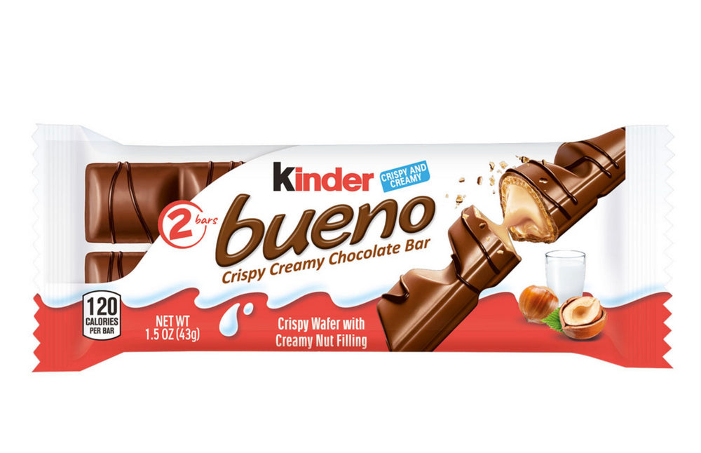 KINDER BUENO MILK CHOCOLATE/ HAZELNUT (1.5oz., 20pk)