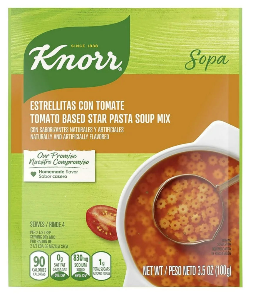 KNORR SOPA DE ESTRELLA MIX 12/ 3.5oz