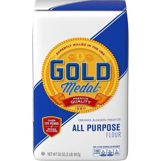 GOLD MEDAL ENRICHED BLEACHED HARINA ALL PURPOSE FLOUR 18/ 2LBS