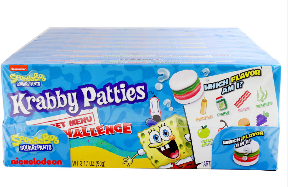 FRANKFORD SPONGEBOB KRABBY PATTIES SECRET MENU CHALLENGE GUMMY 12/9/3oz