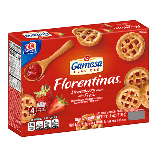 GAMESA FLORENTINA STRAWBERRY 12/ 11.1OZ