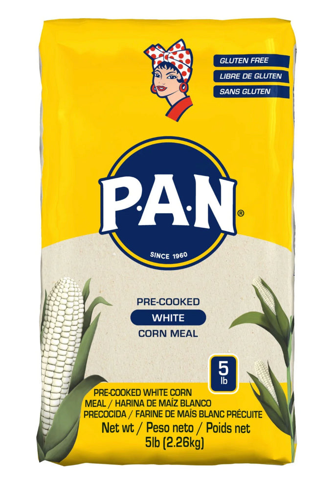 HARINA PAN PRE COOKED WHITE CORN MEAL 8/ 5LB