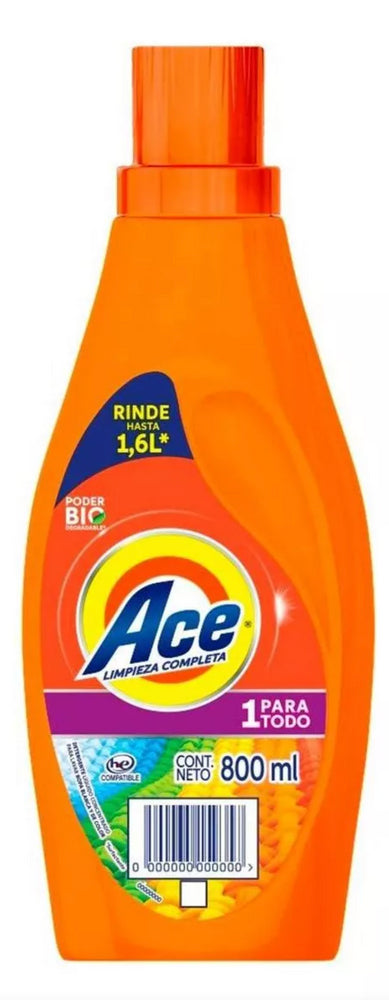 ACE DETERGENT LIQUIDO PARA LAVAR 9/ 800ml