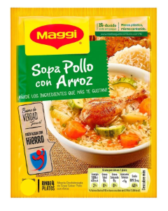SOPA MAGGI POLLO CON ARROZ 12/12pc (55g)