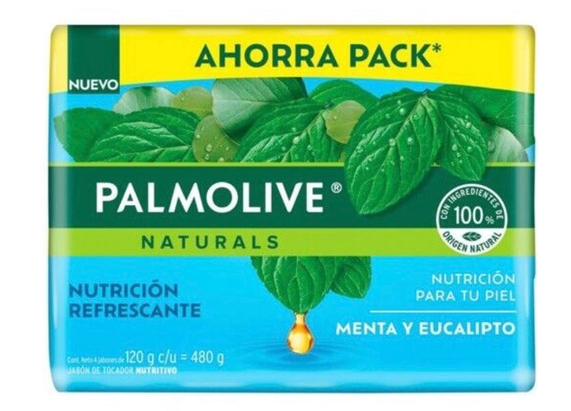JABON PALMOLIVE MENTA Y EUCALYPTO 18/ 4 / 120GR