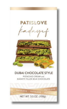 DUBAI PATISLOVE KADAYIF PISTACHIO CREAM DUBAI CHOCOLATE 10/10/200g