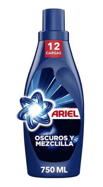 ARIEL LIQUIDO OSCURO MEZCLILLA 9/750ml