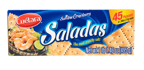 CUETARA SALADAS SALTINE CRACKERS 12/1LB