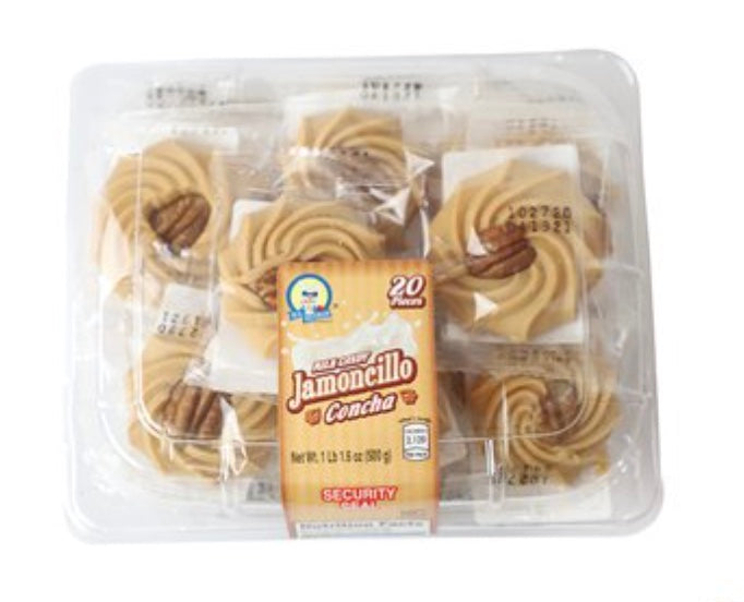 AZTECA JAMONCILLO CONCHA C/ NUEZ TRAY 16/20pc