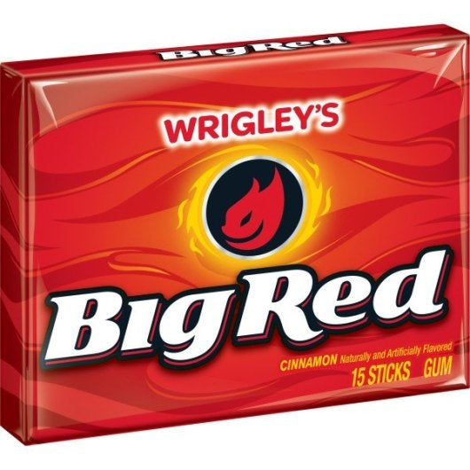 BIG RED SINGLE SERVE GUM, 12/10/15pc