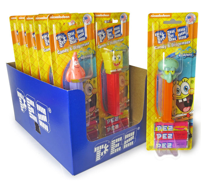 PEZ BLISTER PACK SPONGEBOB 12/ .87 OZ