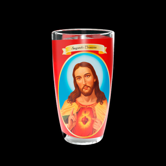 VELADORA MICHELADA (CLASICA) SAGRADO CORAZON 12/1