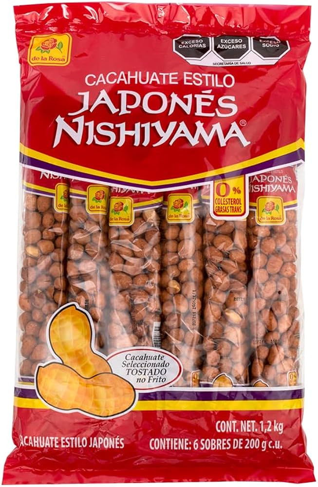 LA ROSA CACAHUATE JAPONES NISHIYAMA PAQUETAZO 12B/6/170GR
