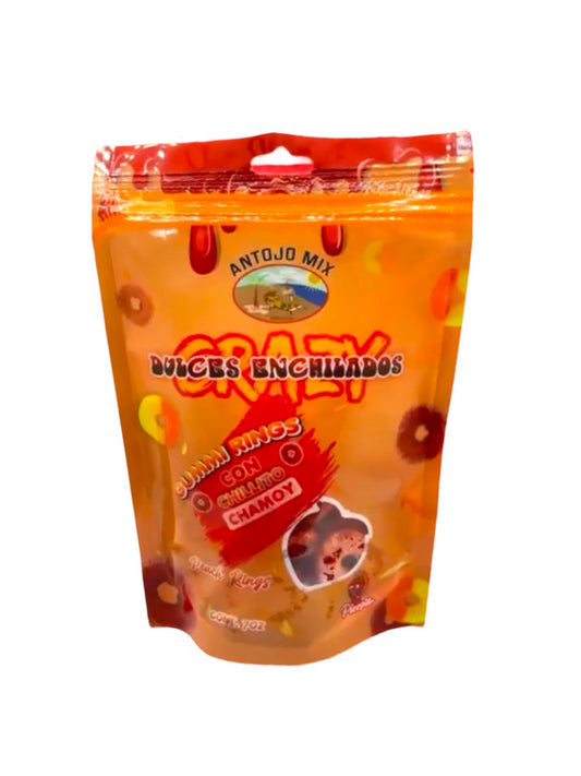 CRAZY DULCES PEACH RINGS 12/ 7oz
