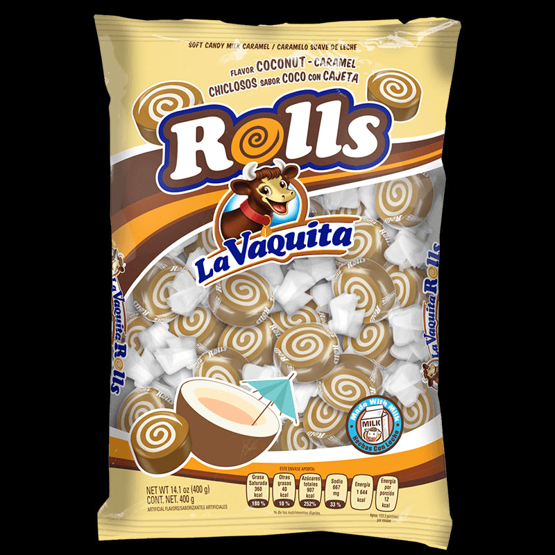 CANELS LA VAQUITA COCONUT ROLLS BAG 20/ 11oz