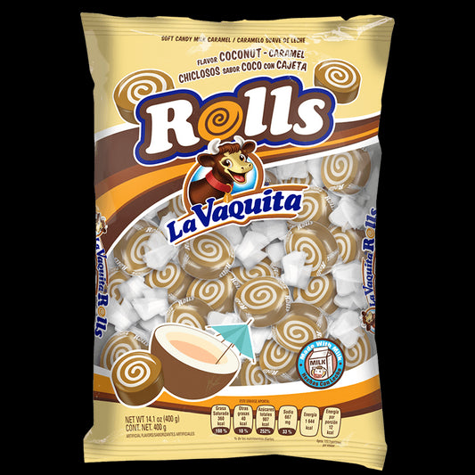 CANELS LA VAQUITA COCONUT ROLLS BAG 20/ 11oz