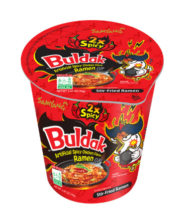SAMYANG BULDAK NOODLE VASO HOT CHICKEN CUP 2X SPICY 6/70G
