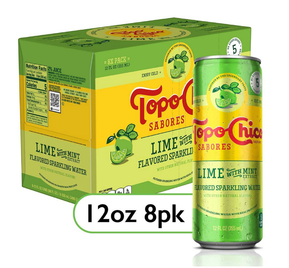 REFRESCO TOPO-CHICO SABORES LIMON/ MENTA 8/12oz