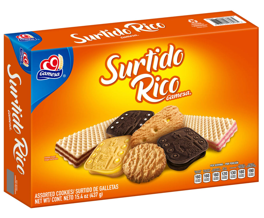GAMESA SURTIDO RICO 12/ 15.4OZ