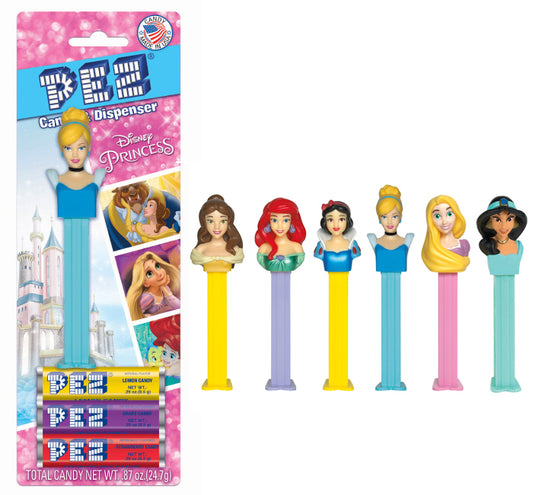 PEZ BLISTER PACK DISNEY PRINCESS 12/ .87 OZ