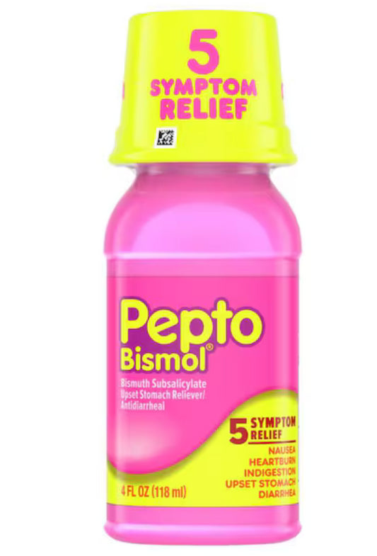 PEPTO BISMUTH SUBSALICYLATE UPSET STOMACH RELIEVER 12/4oz