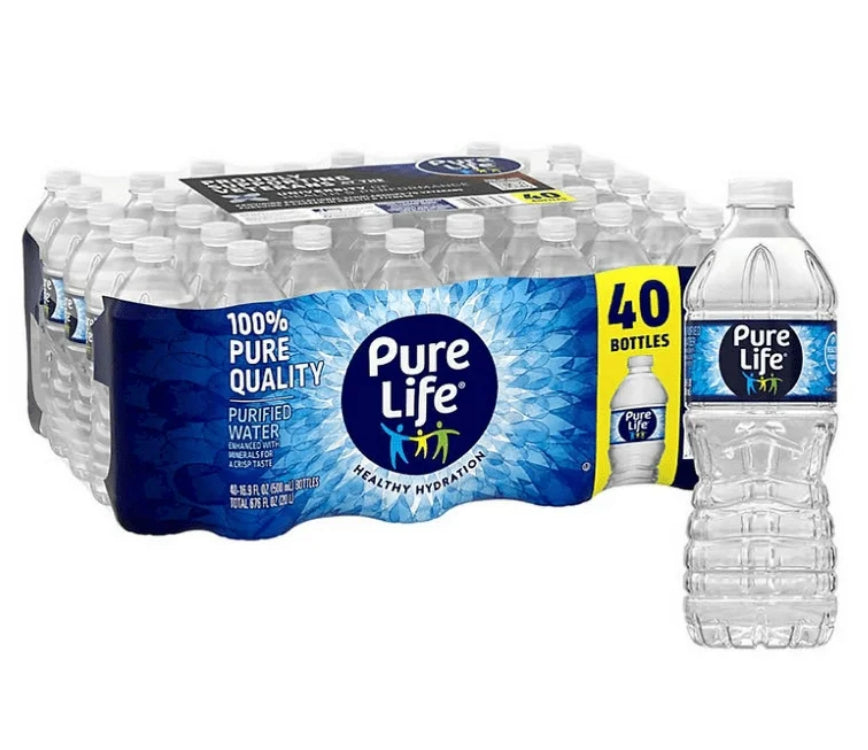 PURE LIFE PURIFIED WATER (16.9 fl oz., 40pk)
