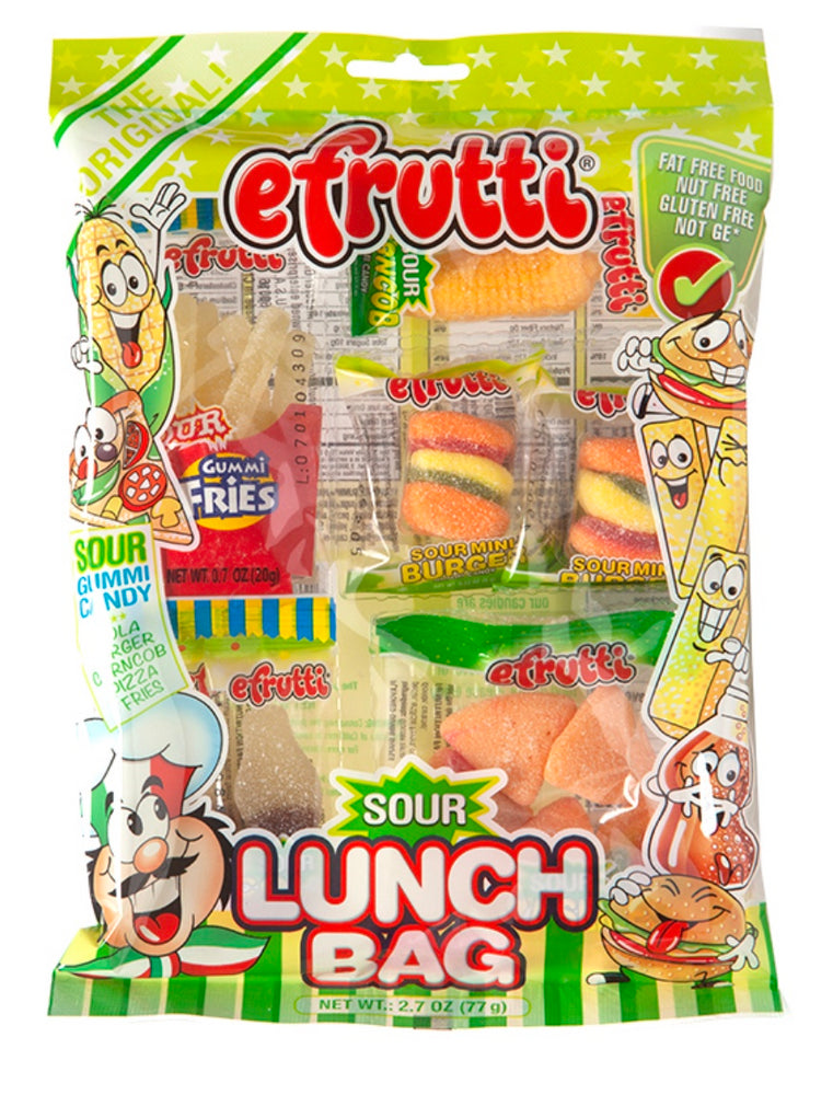 EFRUTTI SOUR LUNCH BAG SHELF TRAY 12/ 2.47oz