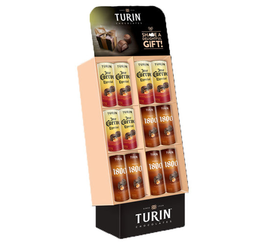 TURIN SHIPPER TUBE 36ct/ 7oz -18ct Jose Cuervo & 18ct Tequila 1800