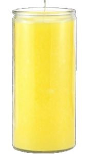 VELADORA 14 DIAS AMARILLA  6/1 SIZE