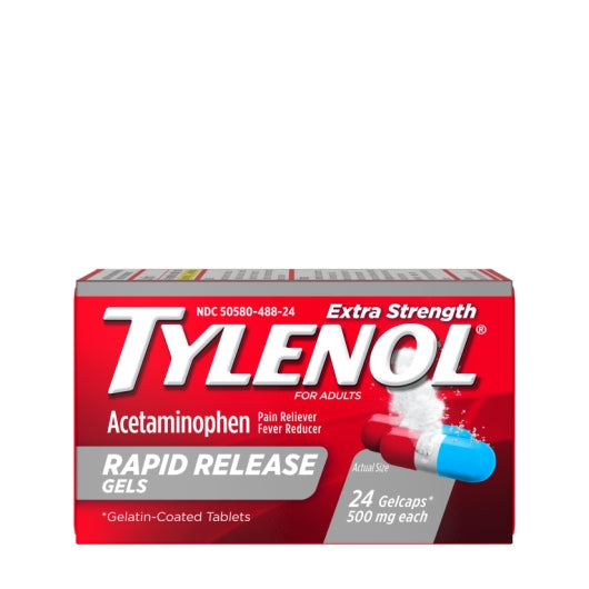 TYLENOL RAPID RELEASE GELCAPS 12/6/24ct