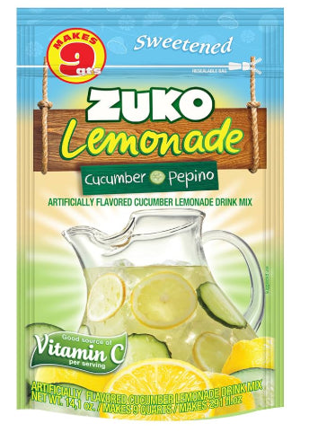 ZUKO CUCUMBER LEMONADE FAMILY PACK 12/14.1oz