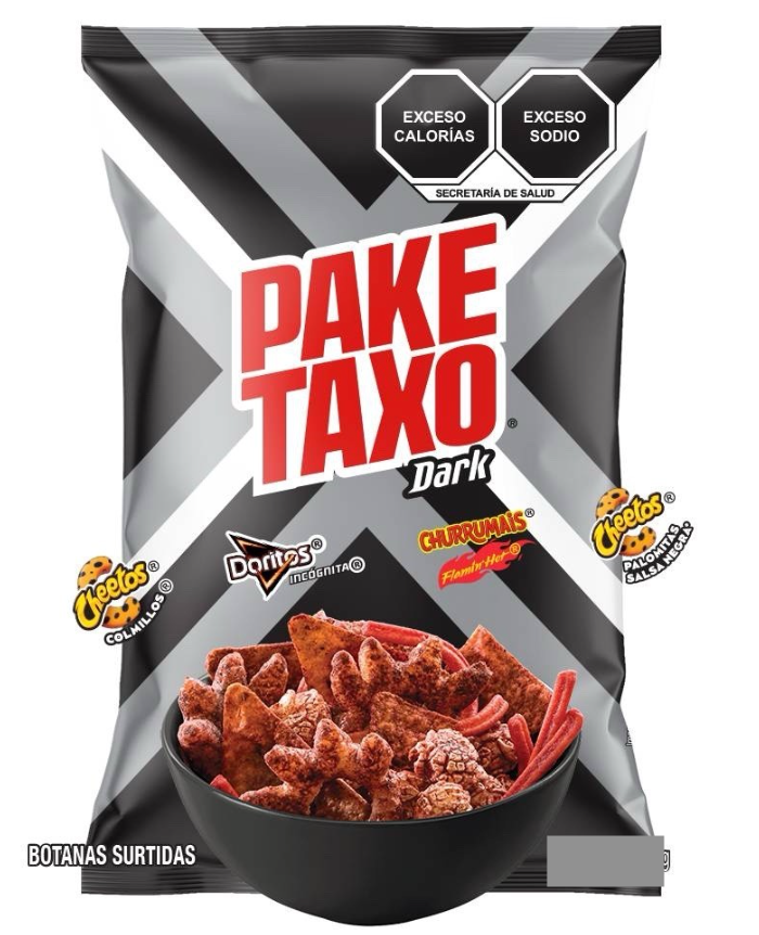 SABRITAS MEX PAKETAXO DARK 12/208G