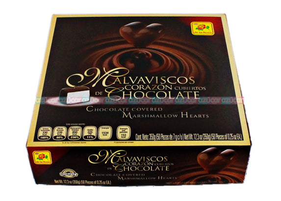 LA ROSA BOMBON CORAZON C/CHOCOLATE 20/50