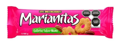 GALLETAS MEX MARIANITAS NUEZ 20/185GR