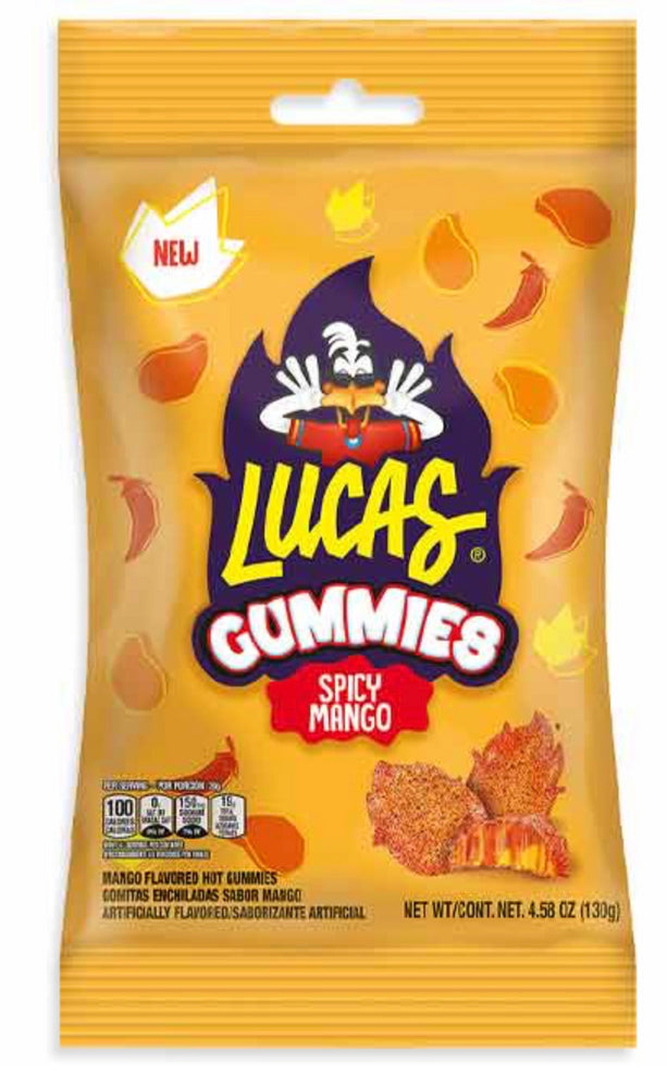 LUCAS GUMMIES SPICY MANGO 6/12pc (70g)
