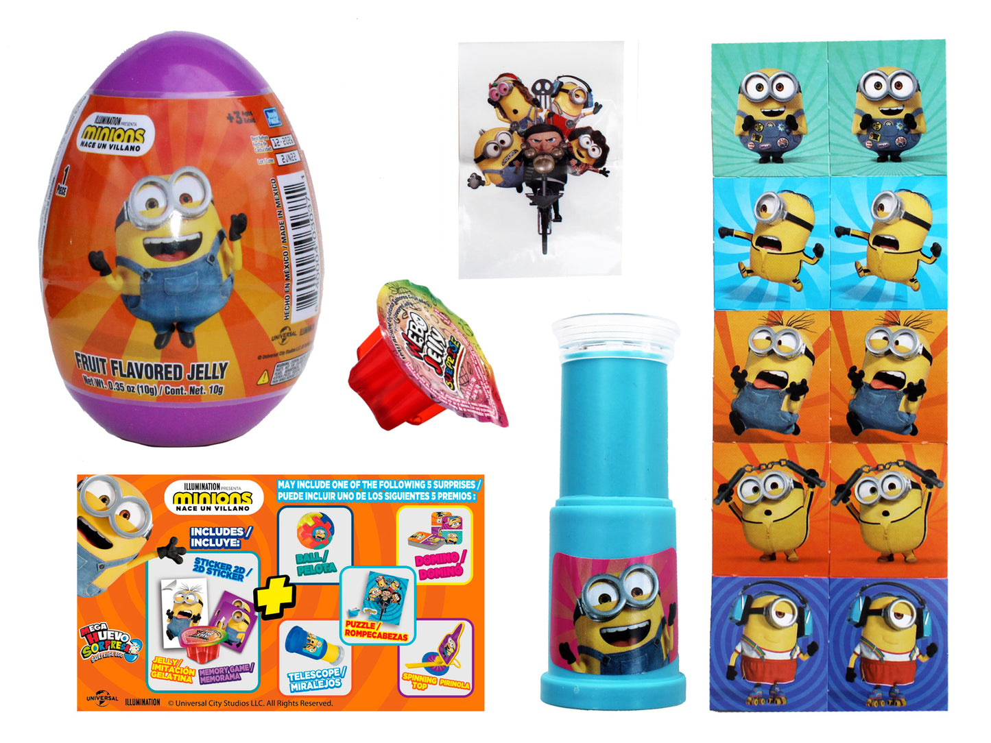 BONDY MEGA HUEVO CONO SORPRESA MINIONS 6 PCS