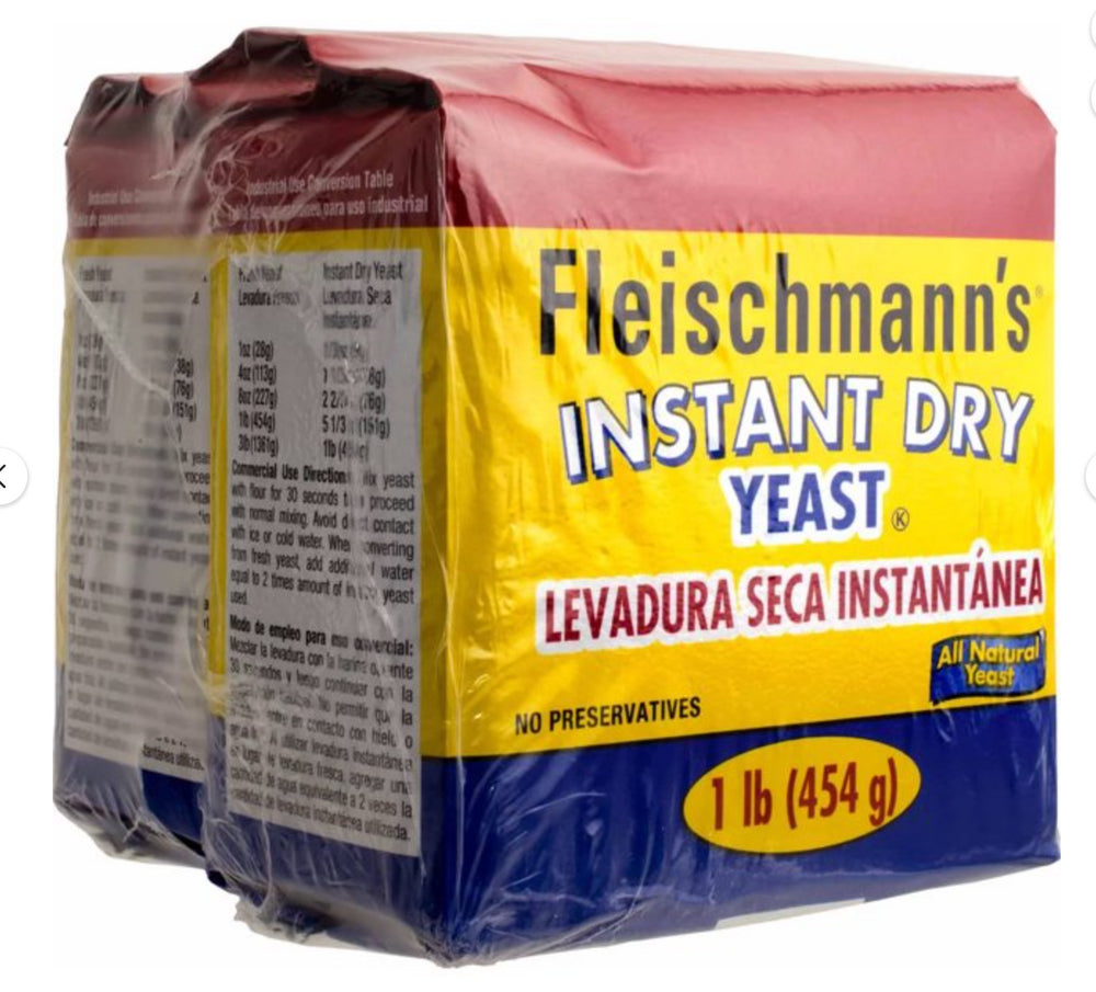 LEVADURA INSTANT DRY YEAST 16OZ, 2PK