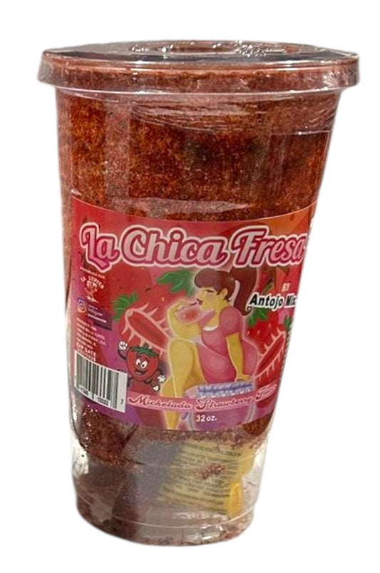 LA CHICA FRESA MICHELADA 24/32OZ
