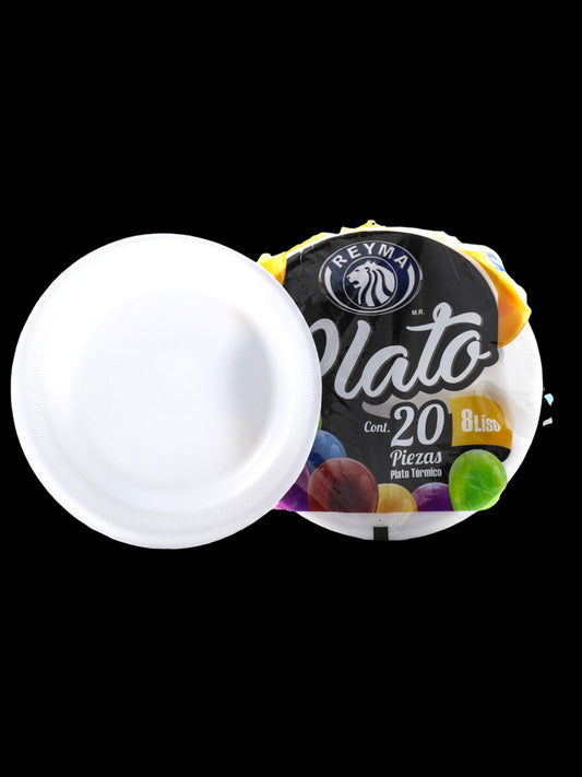 PLATOS REYMA  #8 LISO 20/ 25pcs