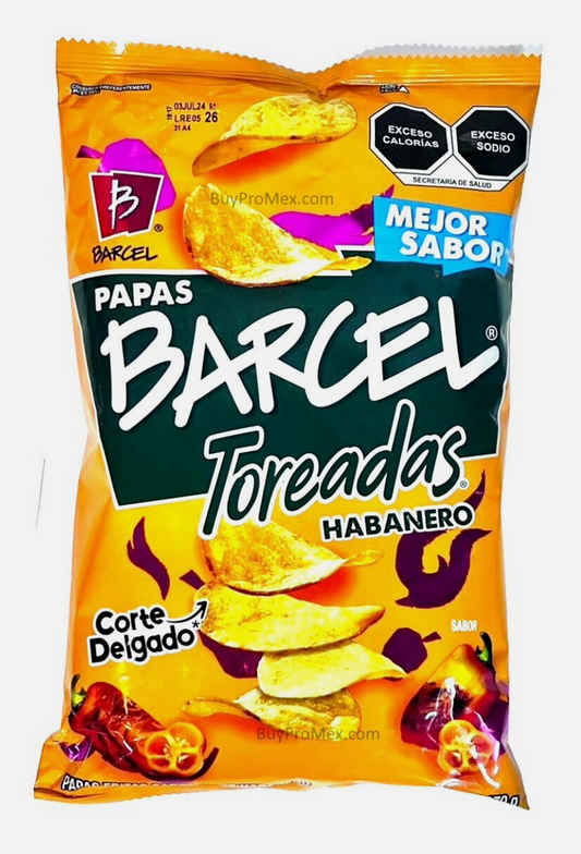 SABRITAS MEX BARCEL CHIPS TOREADAS HABANERO 16/170G