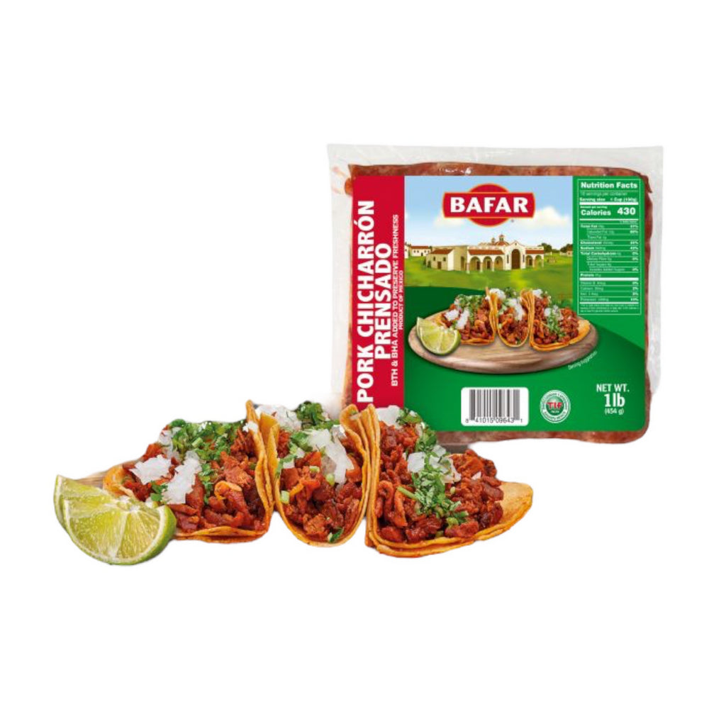 BAFAR CHICHARRON PRENSADO 20PACK/1LB EA